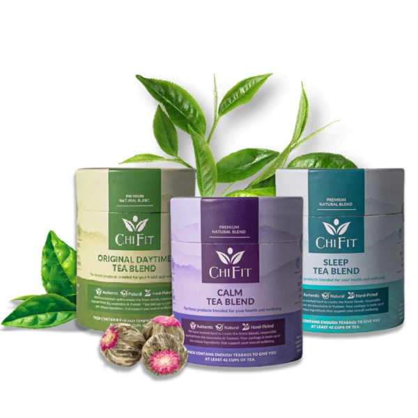 Chi Fit Bundle: Sleep Tea Blend, Calm Tea Blend, and Chi Fit Original Tea Blend